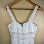 Saylor x Free People Gabri White Lace Jumpsuit Cropped Wide Leg Zipper Front S Photo 3