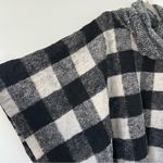 Anthropologie  Wintertide Reversible Floral Buffalo Check Wool Turtleneck Shrug Photo 2