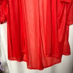LuLaRoe Red Sheer Kimono Cardigan Size Medium Photo 2