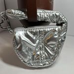 Mini Pleated Cloud Coin Purse #1035 Silver Photo 1