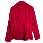 Body Central  Large Red Double Breasted Pea Coat Women's Warm Winter Jacket Photo 2