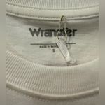 Wrangler NWT Shrunken White Rainbow Ranch Cotton Babydoll Band Tee T-Shirt Small Photo 5