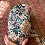 80s VTG ROSE QUILTED MINI TRAVEL DUFFLE BAG Photo 5