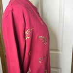 Vintage Red Floral Embroidered Cardigan Size undefined Photo 4