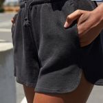 Brandy Melville  Black Waffle Knit Shorts Photo 0