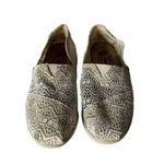 BOBS Skechers Crochet Slip On Shoes Floral Lace Labyrinth Natural Women's Size 7 Tan Photo 2