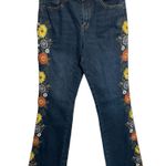 Ashley Mason  Premium floral embroidered leg jeans Photo 1