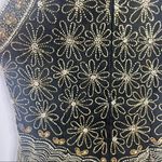 Laurence Kazar Vintage Beaded Peplum Halter Top Photo 7