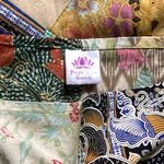 🧡NWOT🧡 1 OF A KIND BOHO HIPPIE LONG HANDMADE PATCHWORK SKIRT 15” WAIST COTTON Green Size undefined Photo 9