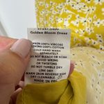 Wish  Golden Bloom Yellow White Ditsy Daisy Floral Dress Womens Size Small Photo 10