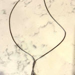 vintage Avon Calla Lily lariat necklace silver gold tone western dainty girly Photo 0