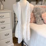 White Semi Sheer Fashion Scarf Hair Tie Wrap Photo 1