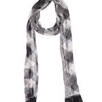 Missoni  Knitted Scalloped Scarf Blk & White Photo 0