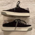 Marc Jacobs  Black Silver Leather Lace Up Empire Low Platform Sneakers Size 39 9 Photo 8