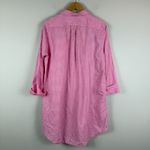 Ralph Lauren  LRL Sleep Shirt Women's S Pink White Gingham Check Button Front Photo 1