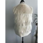 THML  Cream Faux Fur‎ Vest, Size Small NWT Photo 1