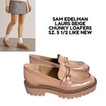 Sam Edelman  LAURS TAN CHUNKY LOAFERS 5.5 LIKE‎ NEW Photo 1