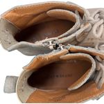 Lucky Brand Suede Lace Boots Ankle Lug Sole Stacked Heel Combat Size 8 38.5 Photo 7