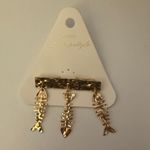 Free People  Fish Outta Water Brooch In Gold Photo 1