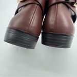 GH Bass Co. Bev Brown Faux Leather Buckle Ankle Bootie Size 9‎ Photo 6