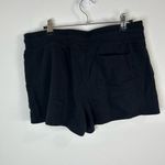 Yogalicious Womens Large Black Lounge Shorts Drawstring Pocket Athleisure Cotton Photo 4