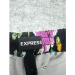 EXPRESS Joggers Womens Floral Pull On Mid Rise Large Side Pockets Elastic Back Photo 5