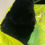 Calvin Klein  Women Performance Puffer Jacket XL Mixed Media Neon Yellow Black Photo 6