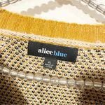 Alice Blue  Size XL Brown Leopard Cheetah Animal Print Eyelash Crewneck Sweater Photo 2