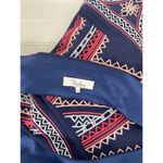 Parker  Blue Leona Embroidered Fit & Flare Cutout Open Back Halter Short Dress M Photo 6