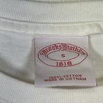 Brooks Brothers  White Embroidered Logo Shirt Size Small EUC #2676 Photo 3