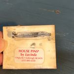 Vintage Handmade “House Pin” Brooch by Lucinda Yates (Colorful) Red Photo 1
