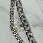 Butterfly Charm Silver Tone Metal Chain Link Belt One Size (OS) ✨ Photo 5