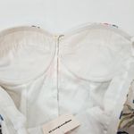 superdown  Lolita Bustier Peplum Top in White Floral XL Photo 6