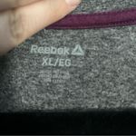 Reebok  women's hoodie gray with purple accent Photo 6