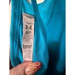 UNDER ARMOR HALTER YOGA RUNNING TOP HEAT GEAR TURQUOISE WOMENS SIZE PETITE SMALL Green Photo 6