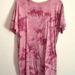 Old Navy  Womens Pink Tie Dye Crew Neck Short Sleeve T-Shirt Dress Size Large Photo 0