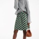 J.Crew Ratti Graphic Diamond Gathered Waist Skirt Photo 0