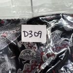 Vintage 90s Sz 8 Midi Skirt Asymmetric Sheer Cottagecore Floral Ruffle Fairycore Black Photo 11