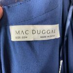 Mac Duggal Midnight Blue Fabulous Lace Illusion Bodice Beaded Belt Gown Sz.22W Photo 6