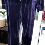 Lauren Ralph Lauren velvet tracksuit women’s size medium Purple Photo 2