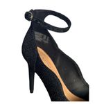 Christian Siriano | Glittery Black Heels Size 5.5 Photo 3