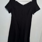 Ann Taylor  A-Line Dress Black V-Neck Photo 0