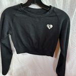 Roxy , BLACK CROPPED LONG SLEEVE TOP Photo 0