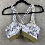 Korsa Road Runner Sports Bra Womens Medium Lilac Print Hypnotic Strappy Athletic Purple Photo 5