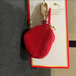 Piper K | Heart Bag Charm w/ Zipper Pocket Red Photo 2