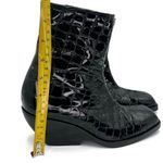 KHAITE Ankle Boots Patent Leather Black Crocodile Women’s Size IT 38.5 US 8.5 Photo 10