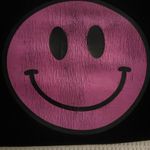 Black Smiley Face Sweatshirt Size L Photo 2