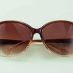 Brown & Gold Oversized Polarized Sunglasses Retro Style with Case Nwt Photo 2