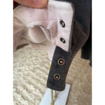 Lauren Ralph Lauren Charcoal Sweatshirt Pullover Collar 1/4 Zip XL Buttery Soft Gray Photo 5