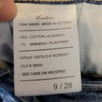 KANCAN RUSSELL MID RISE BOYFRIEND DISTRESSED RAW ANKLE JEANS 9/28 Blue Photo 15